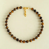 Tiger's Eye Beaded Necklace gembea jewelry