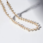 Pull Adjustable Pearl Braided Choker Necklace