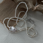 Double Layers Pearl Baroque Necklace