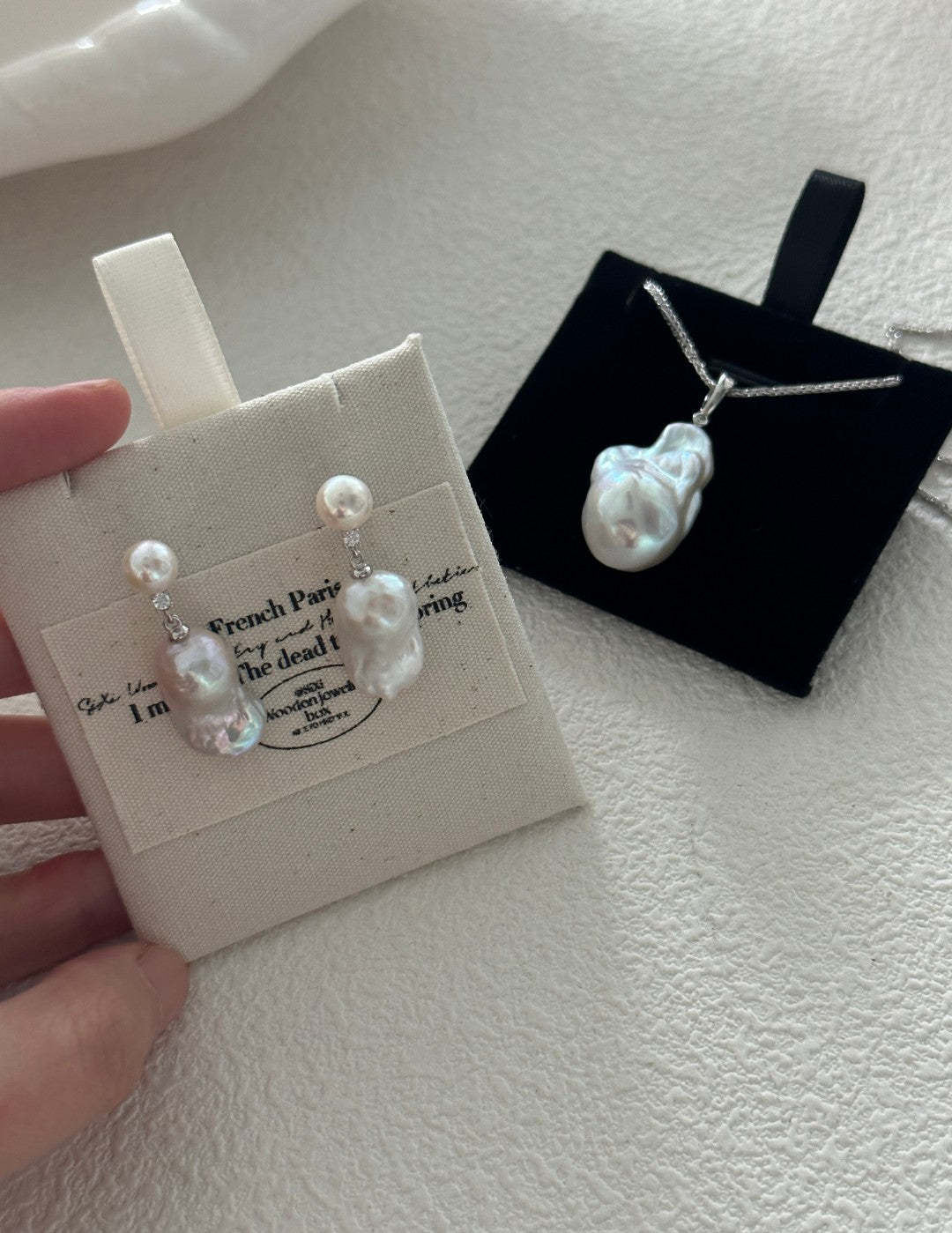 Mini Pearl Small Baroque Drop Earrings