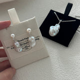 Mini Pearl Small Baroque Drop Earrings