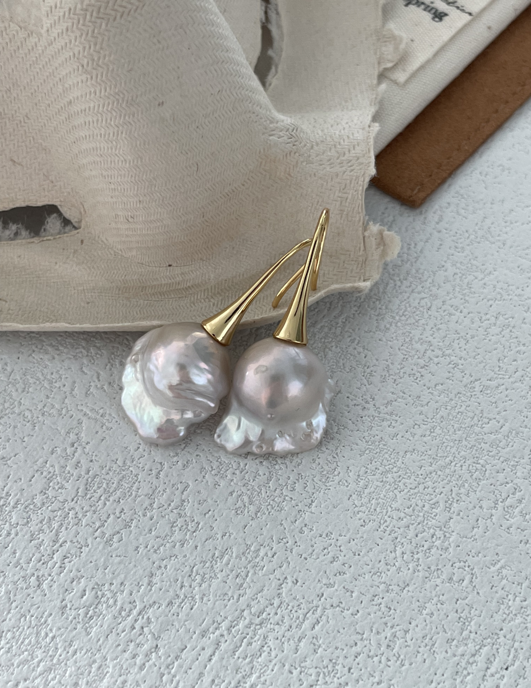 Irregular Baroque Drop Earrings Hook