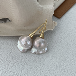 Irregular Baroque Drop Earrings Hook