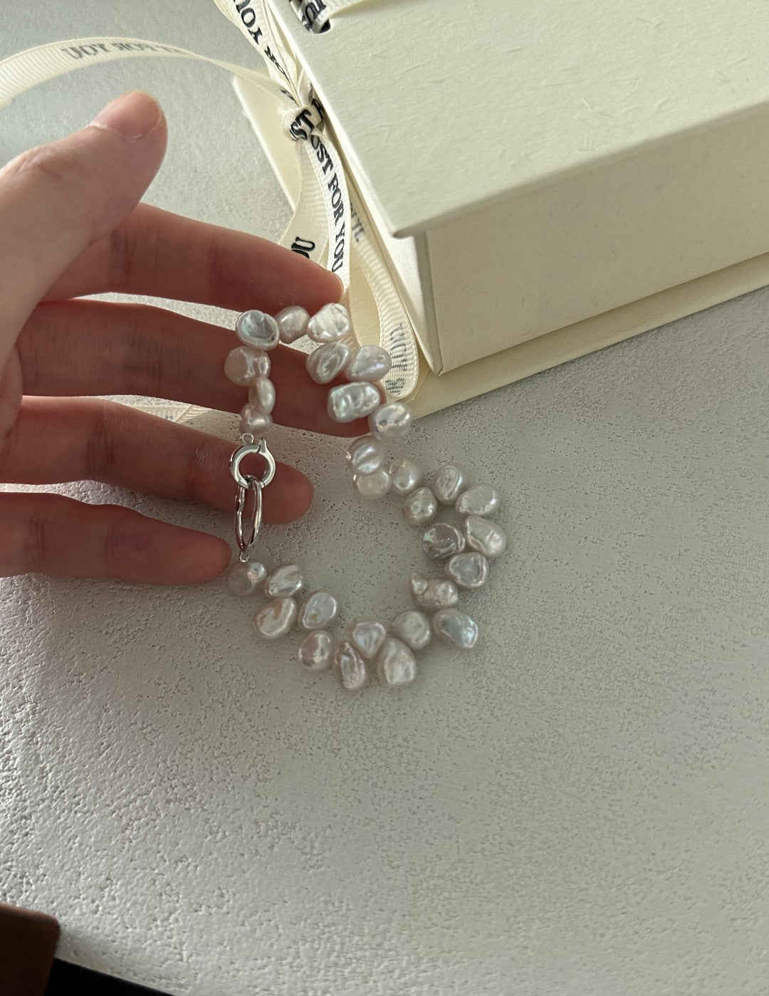 Classic Petal Baroque Pearl Bracelet