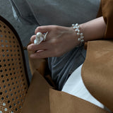 Classic Petal Baroque Pearl Bracelet