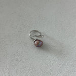 Sharp Knife Shape Colored Large Baroque Pearl Rings