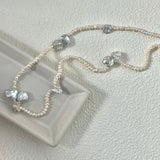 Petal Baroque Mini Pearl Beaded Necklace