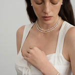 26 Letter Initial Pearl Necklace gembea jewelry