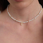 26 Letter Initial Pearl Necklace gembea jewelry