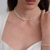 26 Letter Initial Pearl Necklace gembea jewelry