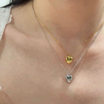 Irregular Heart Pendant Necklace-Gembea Jewelry