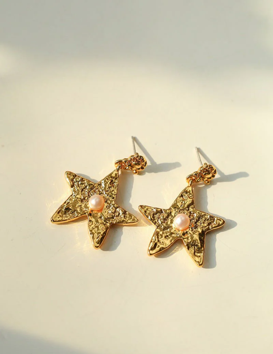 Dazzling Stars Earrings Gold Silver