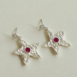 Dazzling Stars Earrings Gold Silver