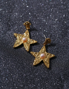 Dazzling Stars Earrings Gold Silver