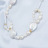 French Style Round Baroque Pearl Choker Necklace