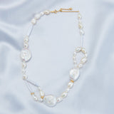 French Style Round Baroque Pearl Choker Necklace