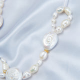 French Style Round Baroque Pearl Choker Necklace