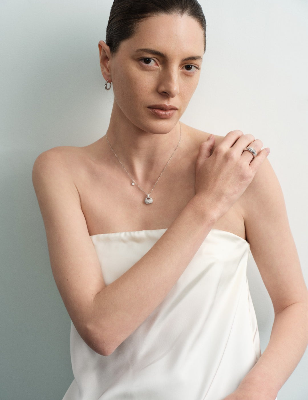 5A Zircon Luna Spindrift Ring GEMBEA JEWELRY