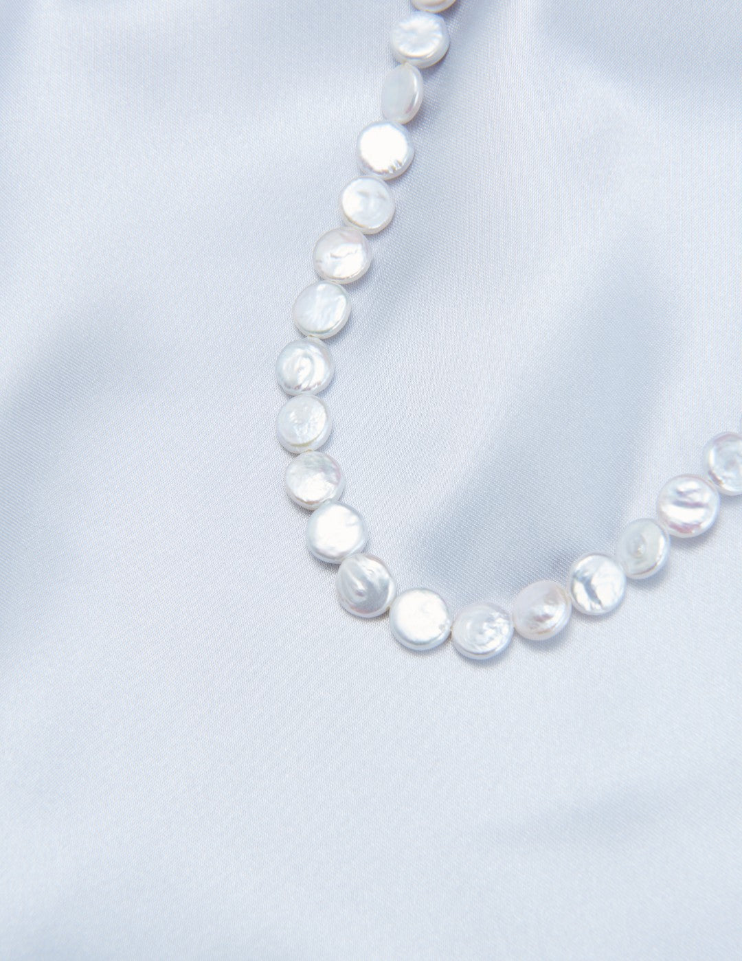 Double Chain Small Circle Baroque Pearl Necklace