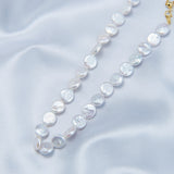 Double Chain Small Circle Baroque Pearl Necklace