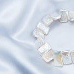 Rectangular Baroque Pearl Bracelet