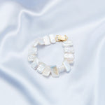 Rectangular Baroque Pearl Bracelet