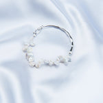 Petal Baroque Sterling Silver Bangles Bracelet