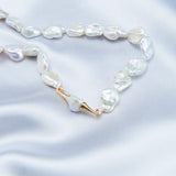 Moustache Baroque Pearl Beaded Necklace