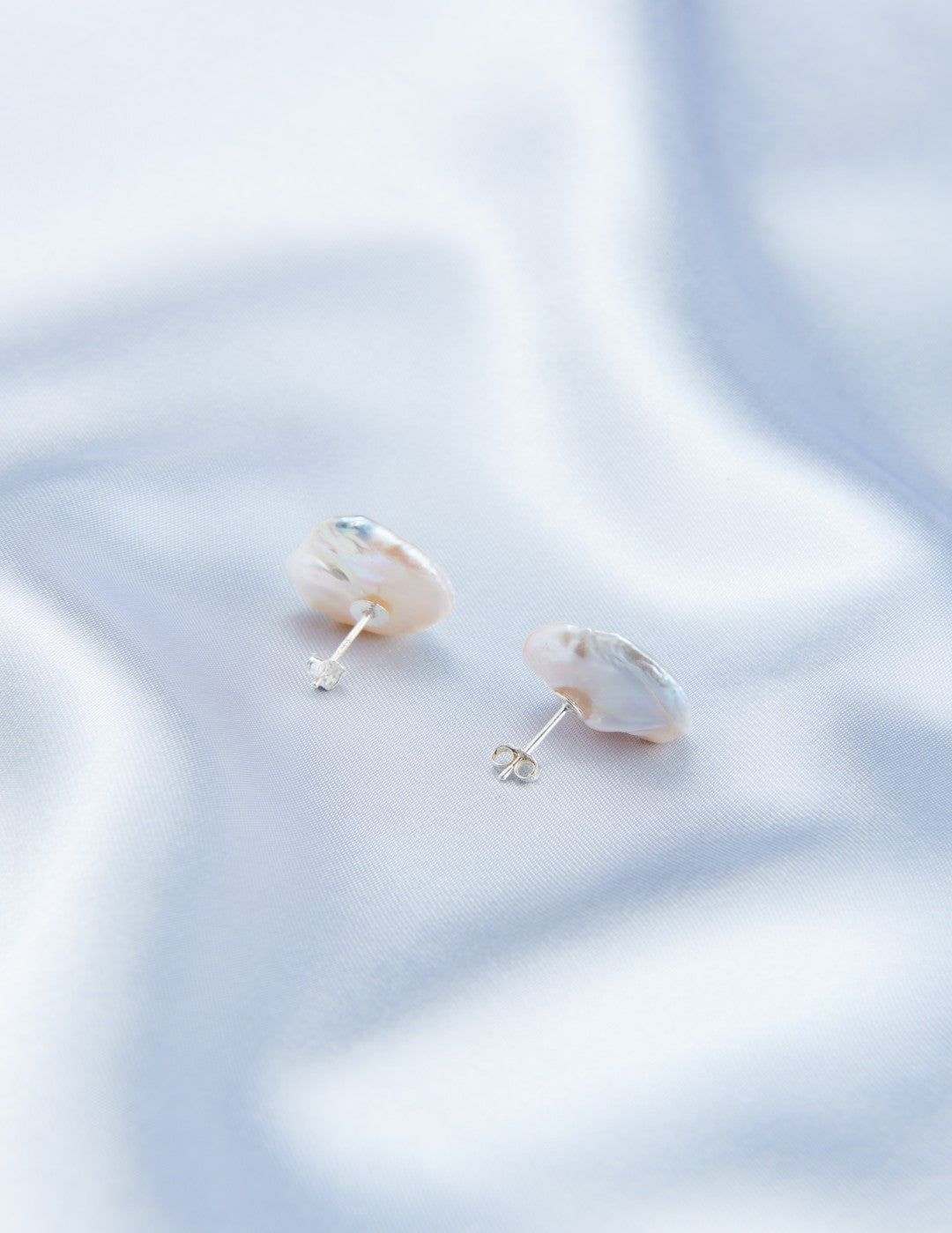 Petal Baroque Pearl Stud Earrings