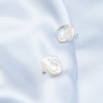 Petal Baroque Pearl Stud Earrings