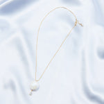 Round Baroque Pendant Chain Pearl Necklace