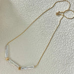 Simple Metal Long Baroque Pearl Necklaces