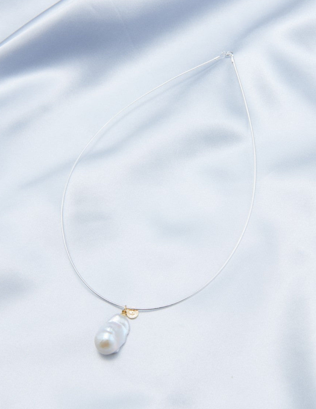 Baroque Pearl Pendant Collar Necklace