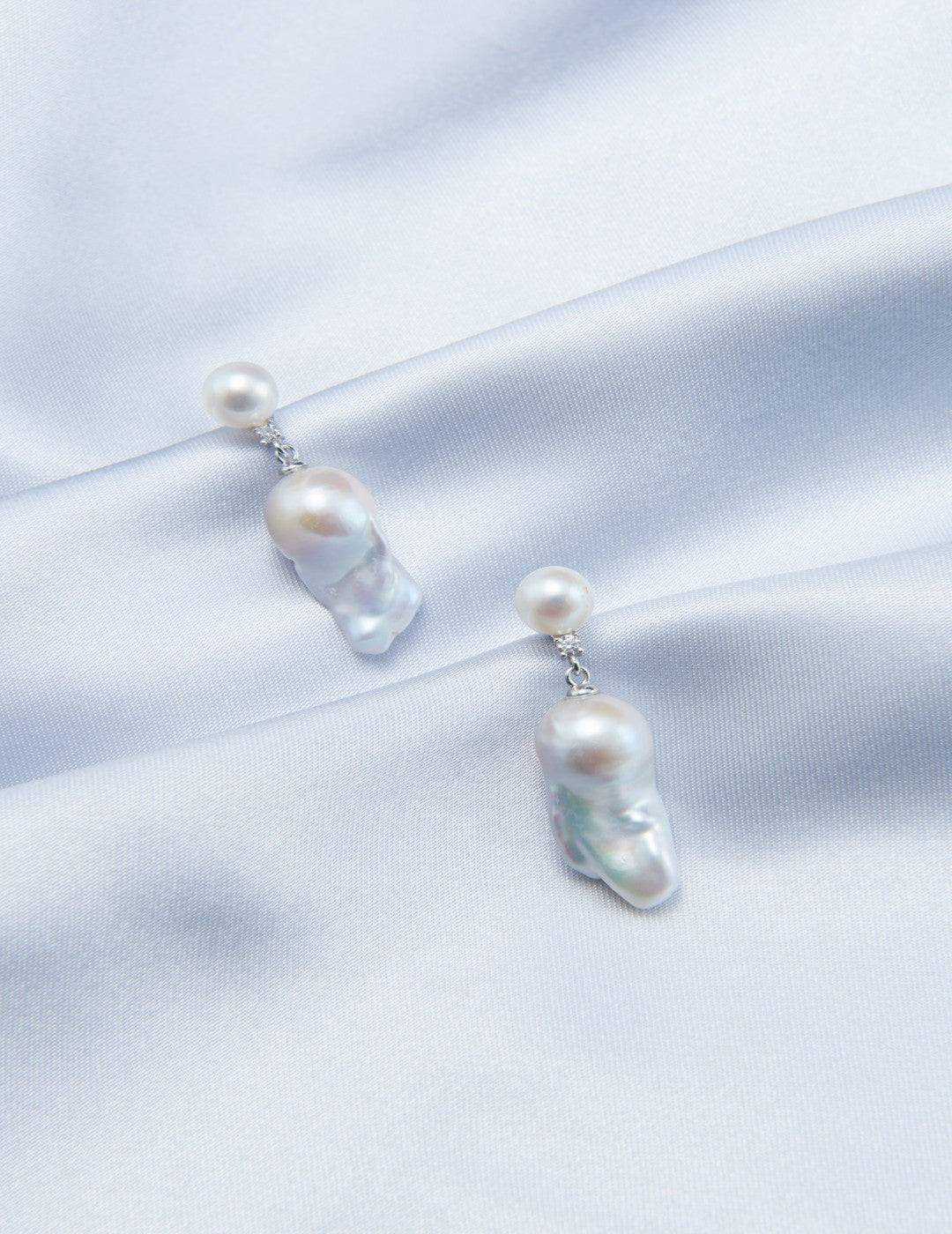 Mini Pearl Small Baroque Drop Earrings