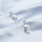 Mini Pearl Small Baroque Drop Earrings