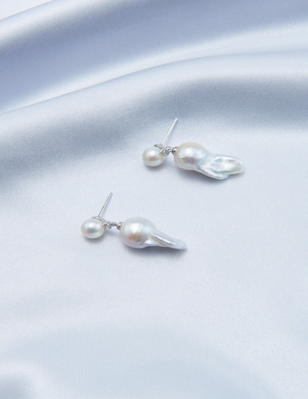 Mini Pearl Small Baroque Drop Earrings