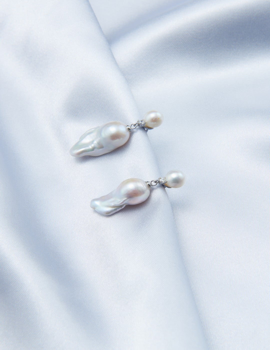 Mini Pearl Small Baroque Drop Earrings