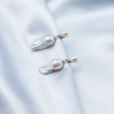 Mini Pearl Small Baroque Drop Earrings