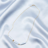 Simple Metal Long Baroque Pearl Necklaces