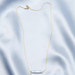 14K Gold Long Baroque Pearl Necklace