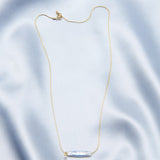 14K Gold Long Baroque Pearl Necklace