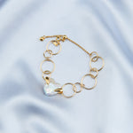 Love Baroque Small Metal Circle Bracelet