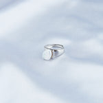 Irregular Baroque Pearl Wide Sterling Silver Ring