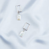 Rectangular Baroque Drop Earrings