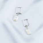 Rectangular Baroque Drop Earrings