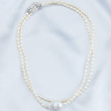 Double Layers Pearl Baroque Necklace