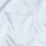 Sterling Silver Chain Baroque Pearl Pendant Necklace