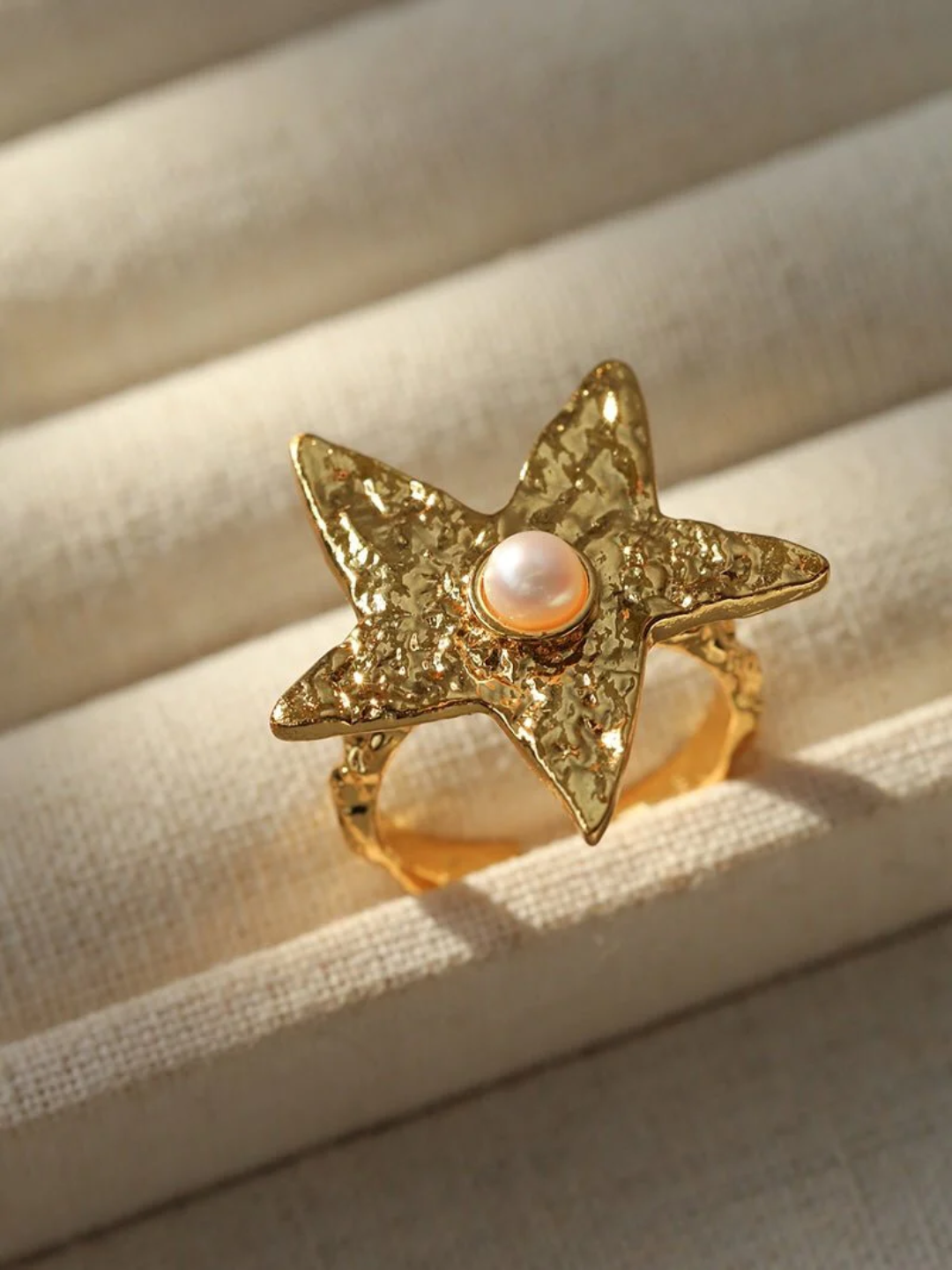 Dazzling Stars Rings Gold Silver