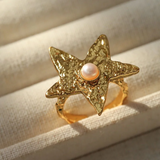 Dazzling Stars Rings Gold Silver