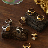 Style A Vintage Antique Coin Lion Bee Ring-Gembea Jewelry